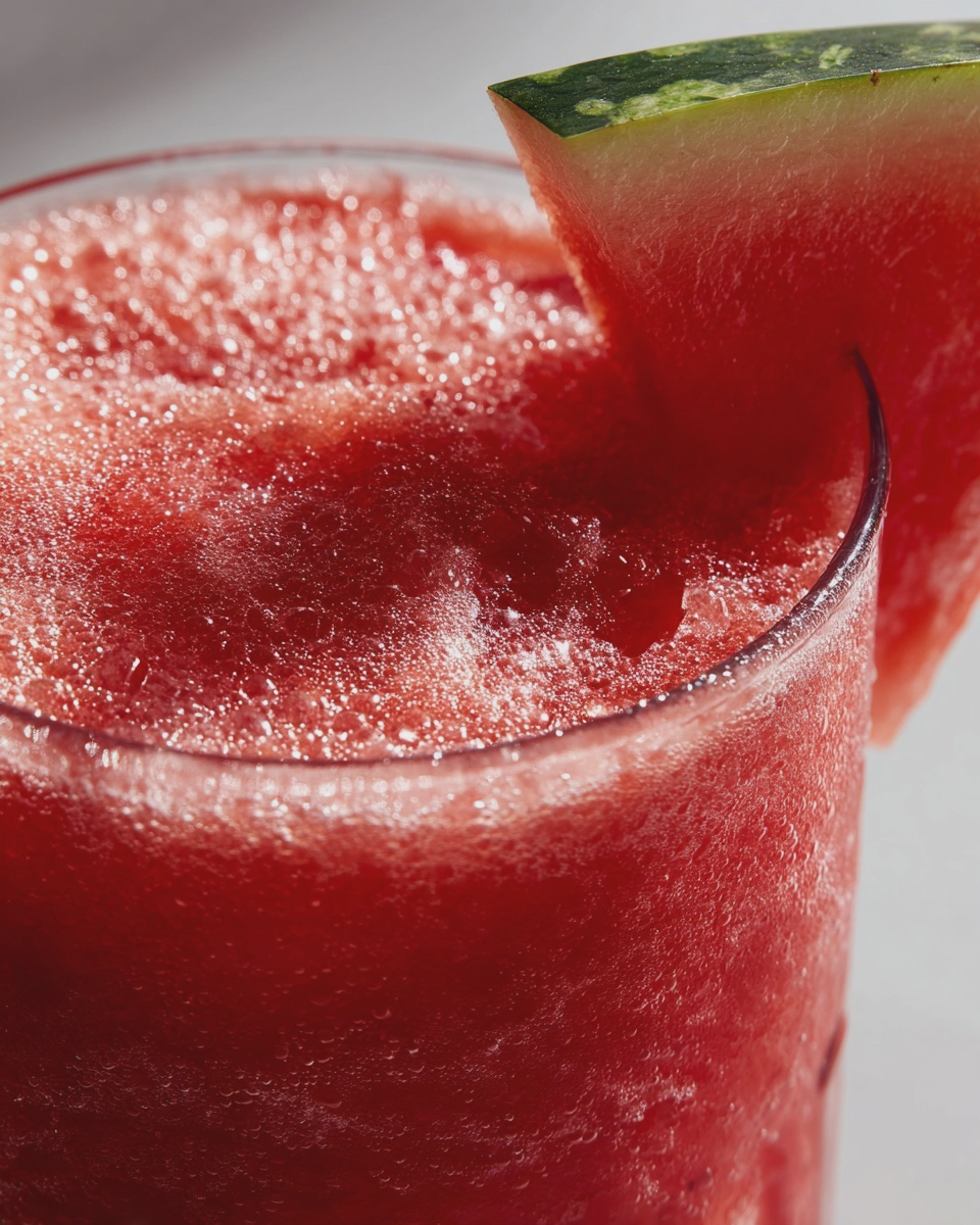 Watermelon Slushie (3 Ingredients) 5 watermelon slushies easy summer drink recipe 3 ingredient - detail 2